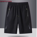 Summer Men's Shorts Cool Sportswear Running Sport Shorts Casual Bottoms Gym Fitness Training Jogging Short Pants Men Black Gray