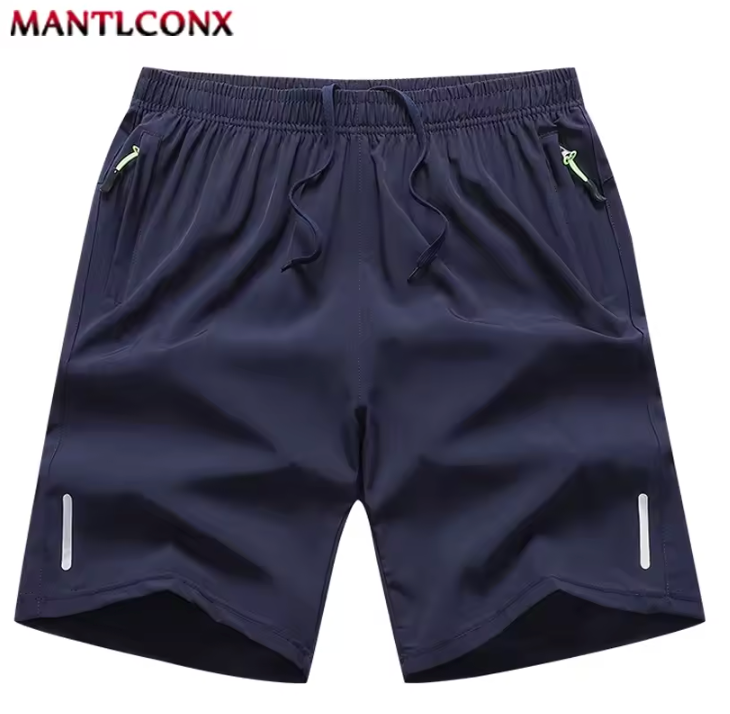 Summer Men's Shorts Cool Sportswear Running Sport Shorts Casual Bottoms Gym Fitness Training Jogging Short Pants Men Black Gray