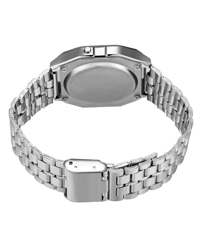 F91W Non-Waterproof Steel Band Watch For Women, Men, Business Clock, Multi-Functional LED Digital Sports Watch, Electronic Clock