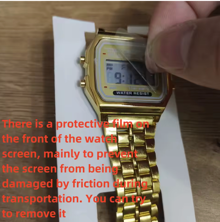 F91W Non-Waterproof Steel Band Watch For Women, Men, Business Clock, Multi-Functional LED Digital Sports Watch, Electronic Clock